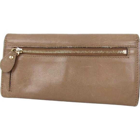 909158AE Chloe Wallet Long Brown Leather - Picture 2 of 12